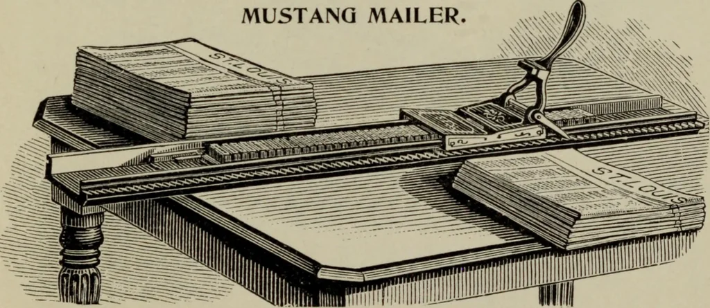 An illustration from Specimens of type, borders, ornaments, brass rules and cuts, etc. : catalogue of printing machinery and materials, wood goods, etc, 1897, leaf 930