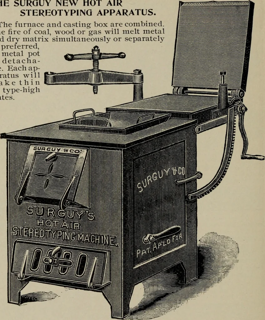 An illustration from Specimens of type, borders, ornaments, brass rules and cuts, etc. : catalogue of printing machinery and materials, wood goods, etc, 1897, leaf 933