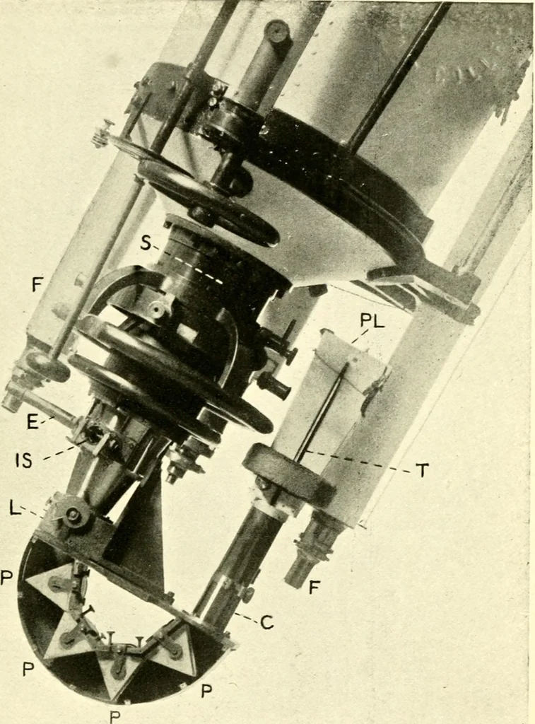 An illustration from The spectroscope and its work, 1910, leaf 178