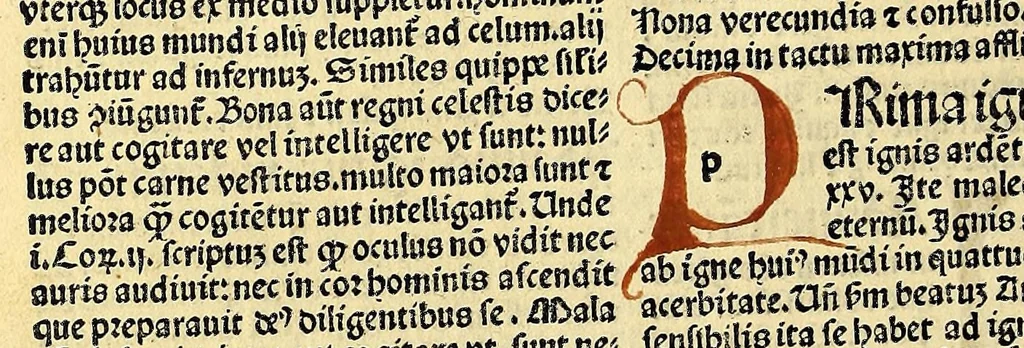 An illustration from Speculu[m] finalis retributionis, leaf 10