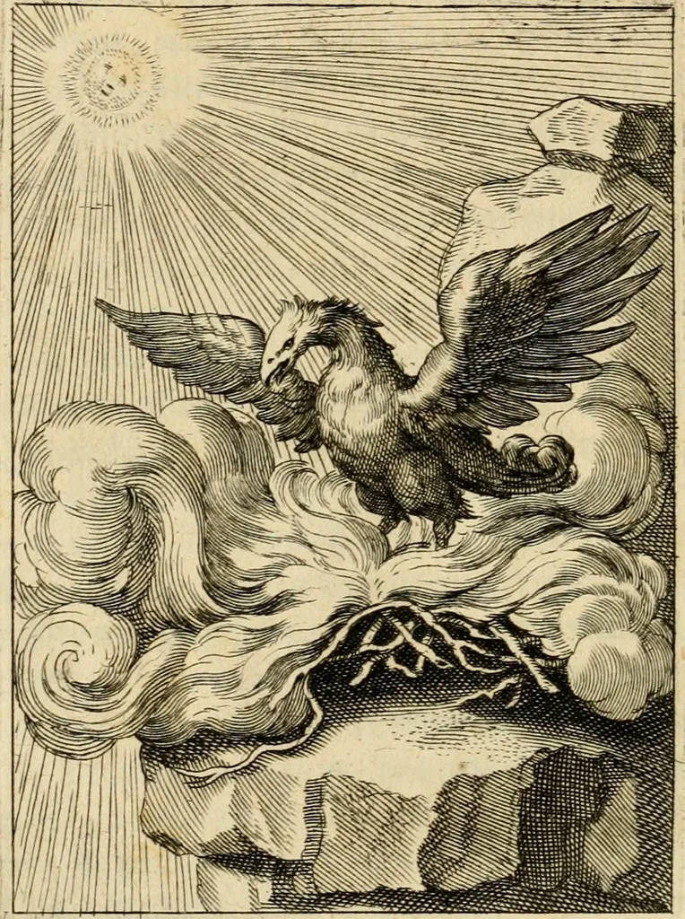 An illustration from Speculum peccatorum aspirantium ad solidam vitae emendationem, siue, Admiranda S. Augustini conversio : historica eiusdem narratione, discursibus moralibus, et emblematis adornata : cum indice concionum per quatuor octauas eiusdem diui et dominicos dies, 1637, leaf 383