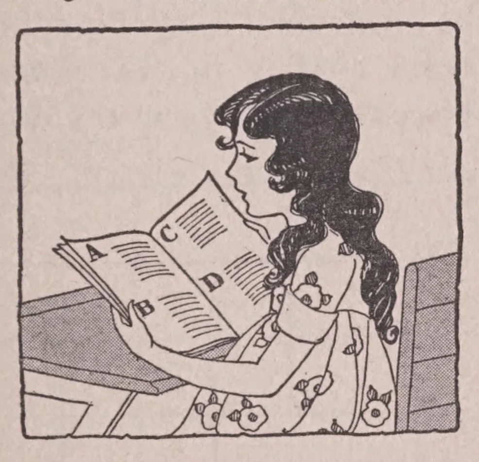 An illustration from Spelling games ;devices to be used in teaching spelling and a summary of procedure for teachers /, 1927, leaf 23