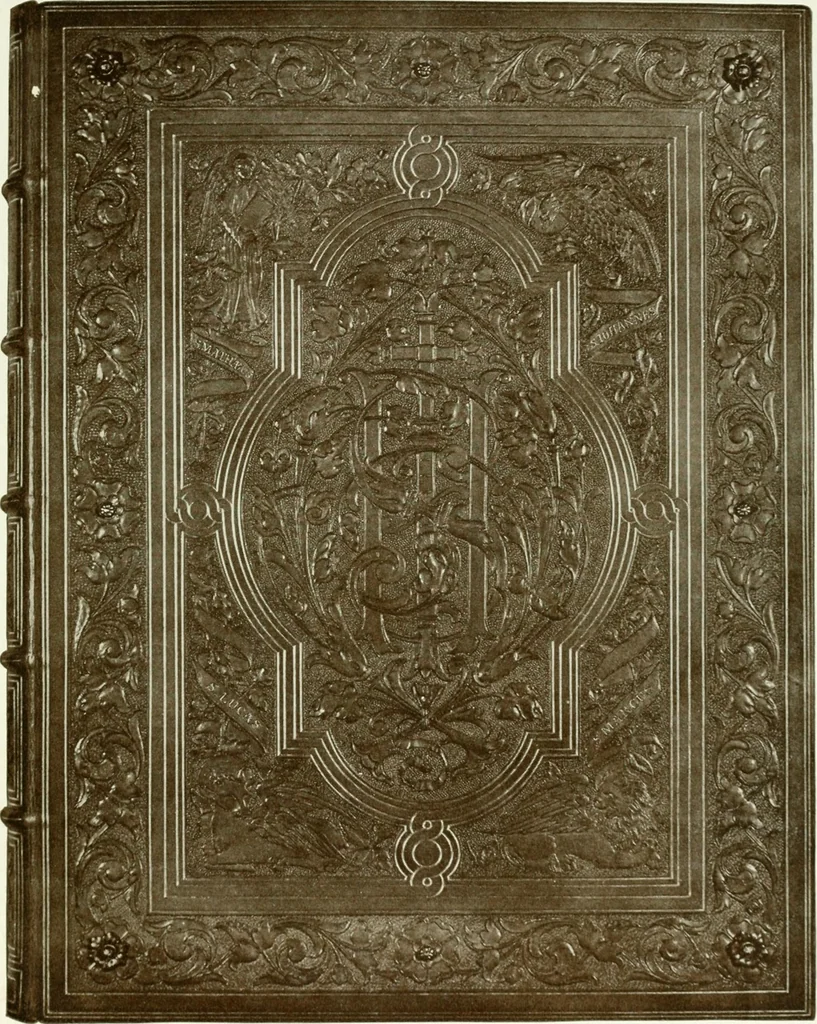 An illustration from The Spencer Collection of modern book bindings, 1914, leaf 32