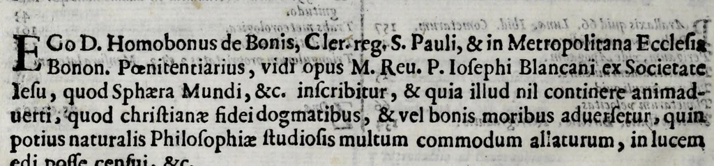 An illustration from Sphaera mundi, seu, Cosmographia demonstratiua, ac facili methodo tradita : in qua totius mundi fabrica, vna cum nouis, Tychonis, Kepleri, Galilaei, aliorumq[ue] astronomorum adinuentis continetur : accessere, I. Breuis introductio ad geographiam. II. Apparatus ad mathematicarum studium. III. Echometria, idest geometrica tractatio de echo. IV. Nouum instrumentum ad horologia describenda, opus posthumum., 1635, leaf 16