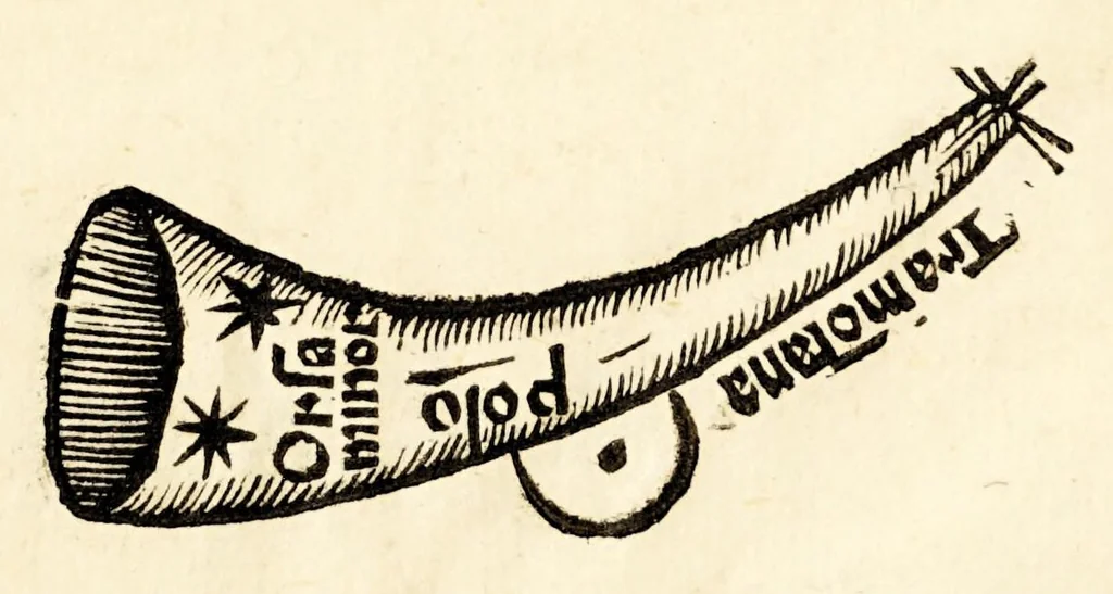 An illustration from Sphera uolgare nouamente tradotta con molte notande additioni di geometria, cosmographia ... et mouimenti di tutti li corpi celesti, cose certamente rade et marauigliose., 1537, leaf 121