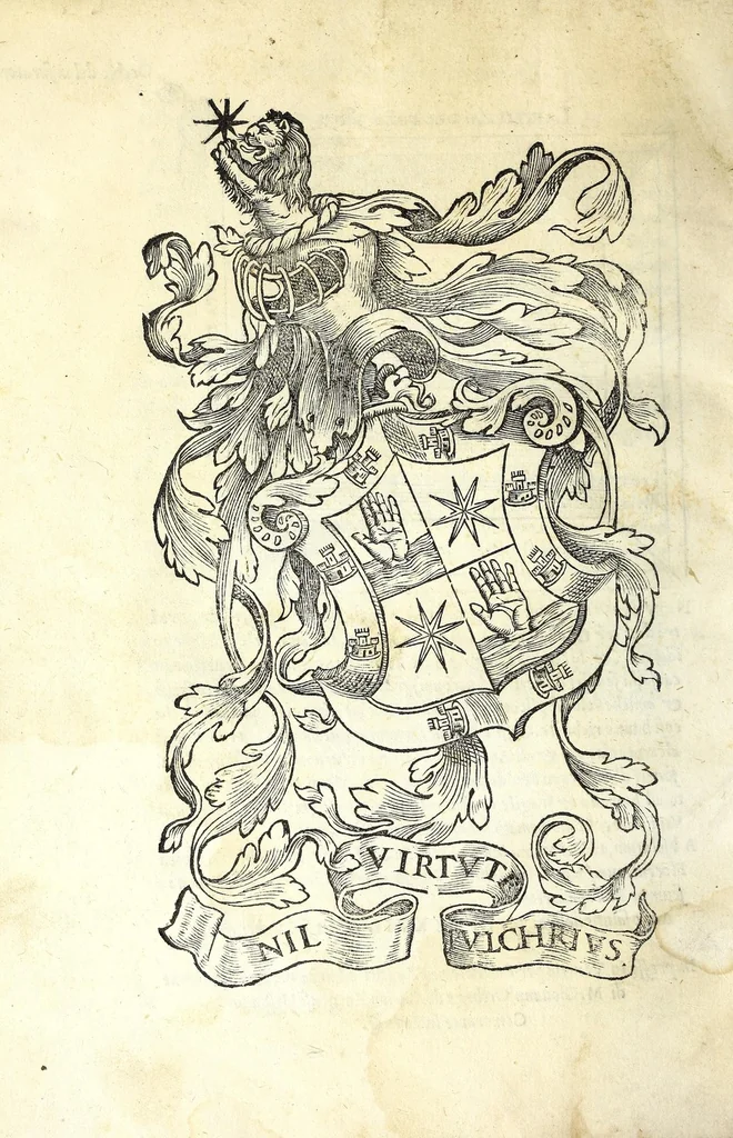 An illustration from Sphera volgare novamente tradotta, con molte notande additioni di geometria, cosmographia, arte navicatoria, et stereometria, proportioni, et qvantita delli elementi, distanze, grandeze, et movimenti di tvtti li corpi celesti, cose certamente rade et maravigliose, 1537, leaf 116