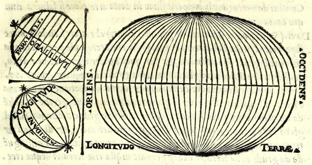 An illustration from Sphera volgare novamente tradotta, con molte notande additioni di geometria, cosmographia, arte navicatoria, et stereometria, proportioni, et qvantita delli elementi, distanze, grandeze, et movimenti di tvtti li corpi celesti, cose certamente rade et maravigliose, 1537, leaf 81