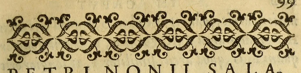An illustration from Sphæra Ioannis de Sacrobosco, emendata. : Eliæ Vineti Santonis scholia in eandem sphæram, ab ipso auctore restituta. : Adiunximus huic libro compendium in sphæram, per Pierium Valerianum Bellunensem. : Et Petri Nonii Salaciensis demonstrationem eorum, quæ in extremo capite de climatibus Sacroboscius scribit de inæquali climatum latitudine, eodem Vineto interprete, 1584, leaf 101