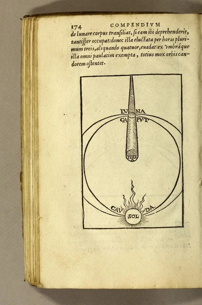An illustration from Sphæra Ioannis de Sacrobosco, emendata. : Eliæ Vineti Santonis scholia in eandem sphæram, ab ipso auctore restituta. : Adiunximus huic libro compendium in sphæram, per Pierium Valerianum Bellunensem. : Et Petri Nonii Salaciensis demonstrationem eorum, quæ in extremo capite de climatibus Sacroboscius scribit de inæquali climatum latitudine, eodem Vineto interprete, 1584, leaf 180