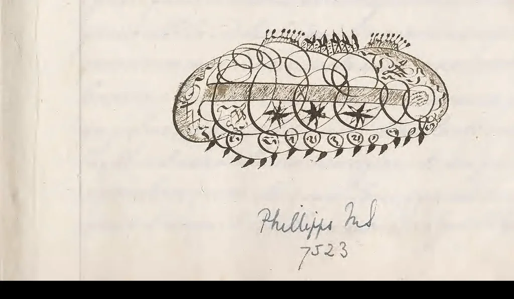 An illustration from Spiegazione della meridiana : fatta nel giugno del 1780 in casa dell' Ecc[ellentissi]mo Sig[no]re Duca Mattei e di tutte le cose in essa contenute, 1780, leaf 7