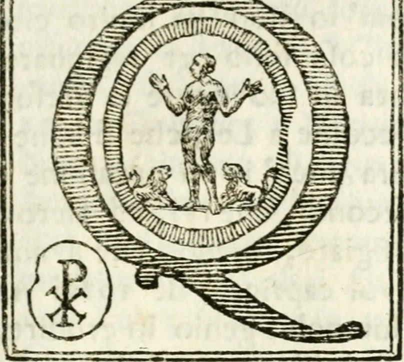 An illustration from Spiegazione e riflessioni del P. Giuseppe Allegranza domenicano sopra alcuni sacri monumenti antichi di Milano, 1757, leaf 148