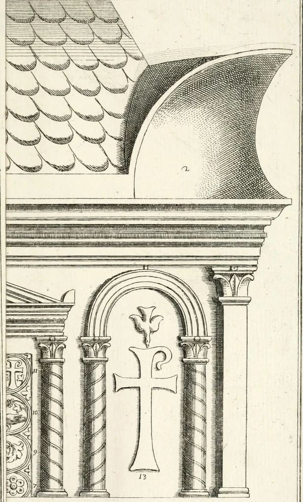 An illustration from Spiegazione e riflessioni del P. Giuseppe Allegranza domenicano sopra alcuni sacri monumenti antichi di Milano, 1757, leaf 212