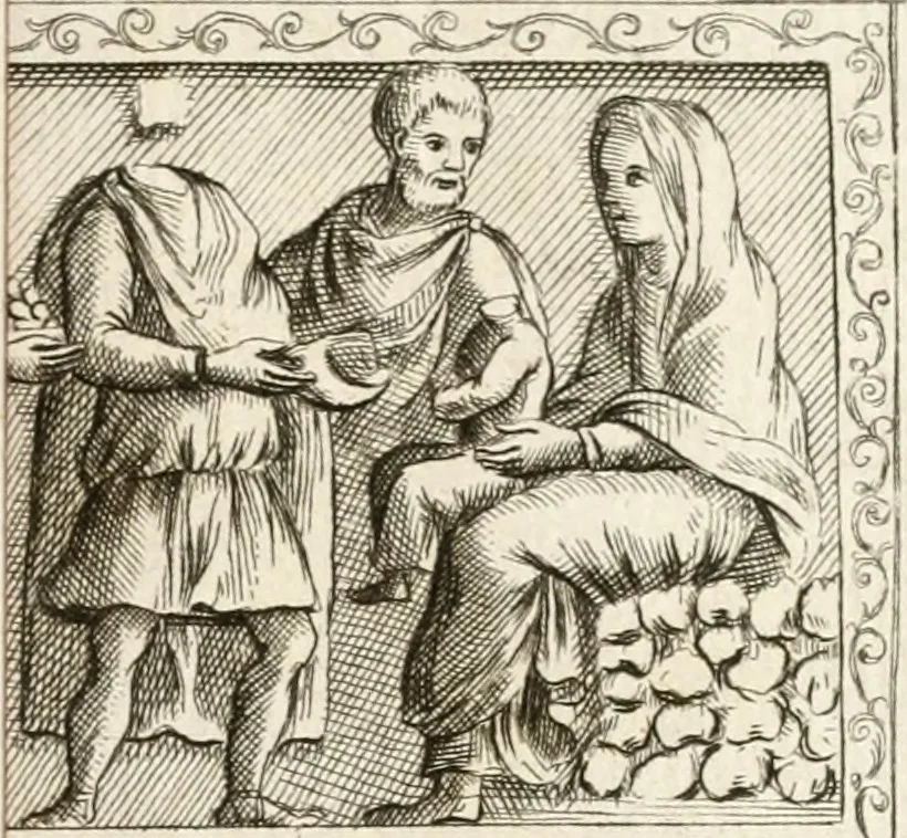 An illustration from Spiegazione e riflessioni del P. Giuseppe Allegranza domenicano sopra alcuni sacri monumenti antichi di Milano, 1757, leaf 216