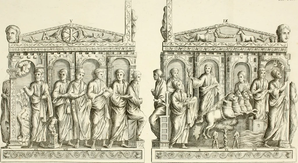 An illustration from Spiegazione e riflessioni del P. Giuseppe Allegranza domenicano sopra alcuni sacri monumenti antichi di Milano, 1757, leaf 219