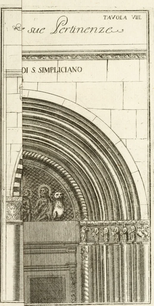 An illustration from Spiegazione e riflessioni del P. Giuseppe Allegranza domenicano sopra alcuni sacri monumenti antichi di Milano, 1757, leaf 224