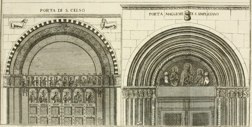 An illustration from Spiegazione e riflessioni del P. Giuseppe Allegranza domenicano sopra alcuni sacri monumenti antichi di Milano, 1757, leaf 225