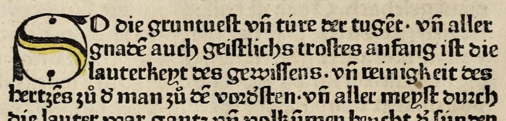 An illustration from Spiegel des Sunders, leaf 16
