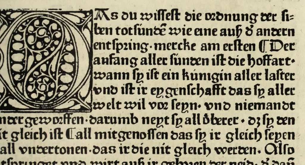 An illustration from Spiegel des Sunders, leaf 59
