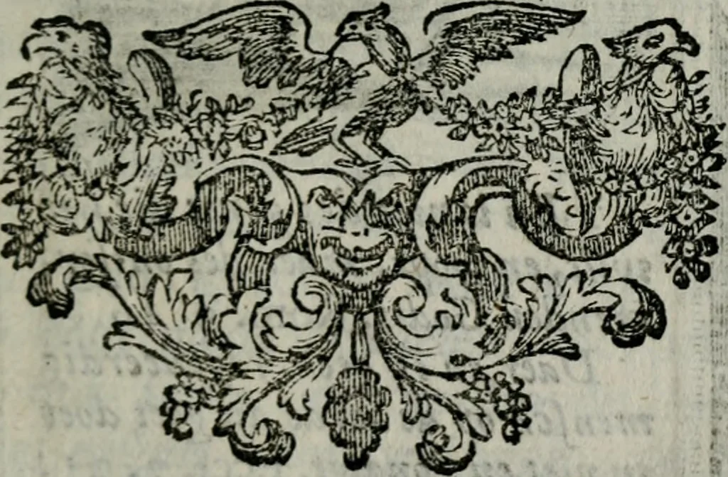 An illustration from Spiegel sonder bedrogh ofte kenisse syns selfs : vor oogen gestelt aen alle deught-minnende persoonen, 1733, leaf 112