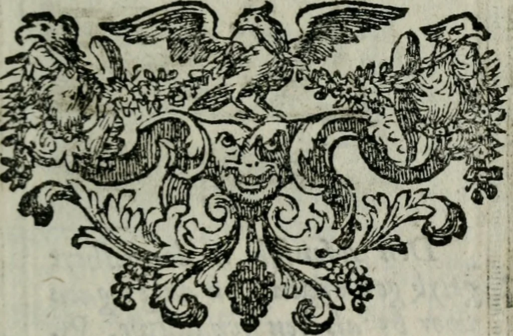 An illustration from Spiegel sonder bedrogh ofte kenisse syns selfs : vor oogen gestelt aen alle deught-minnende persoonen, 1733, leaf 24