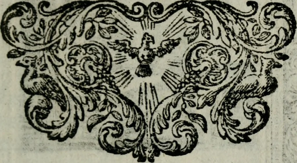 An illustration from Spiegel sonder bedrogh ofte kenisse syns selfs : vor oogen gestelt aen alle deught-minnende persoonen, 1733, leaf 52