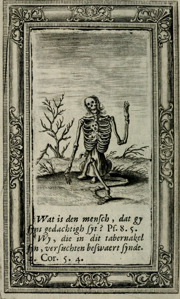 An illustration from Spiegel sonder bedrogh ofte kenisse syns selfs : vor oogen gestelt aen alle deught-minnende persoonen, 1733, leaf 9