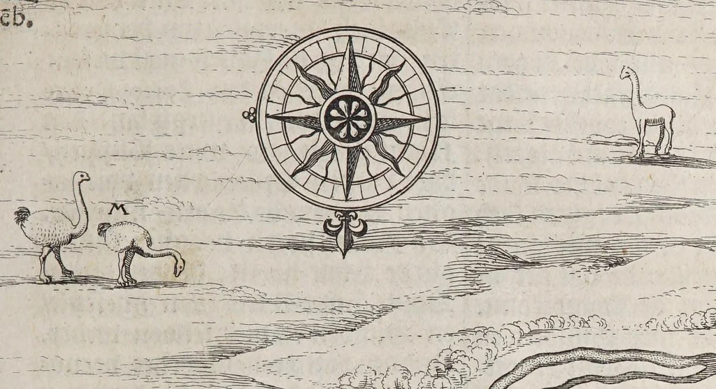 An illustration from Spieghel der Australische navigatie,, 1622, leaf 39