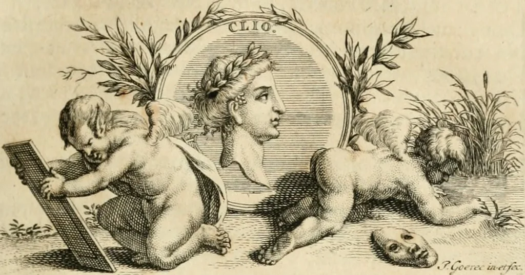 An illustration from H.L. Spieghels Hertspeighel en andere zedeschriften : met verscheidene nooit gedrukte stukken verrijkt, en door aenteekeningen opgeheldert, 1723, leaf 140