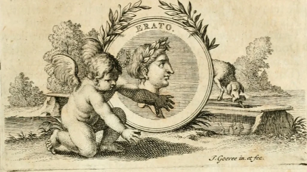 An illustration from H.L. Spieghels Hertspeighel en andere zedeschriften : met verscheidene nooit gedrukte stukken verrijkt, en door aenteekeningen opgeheldert, 1723, leaf 184