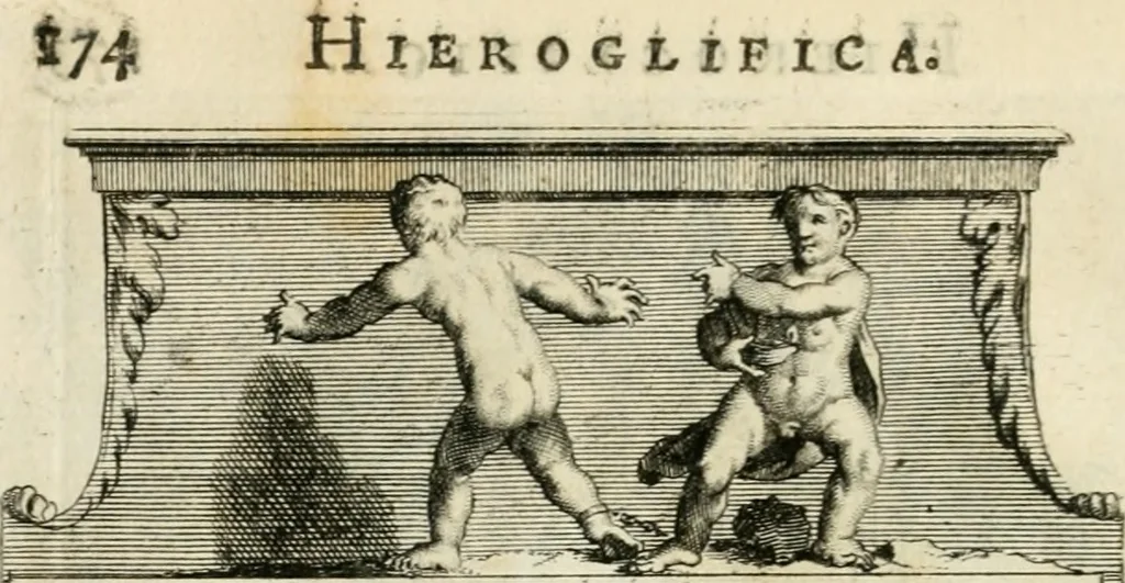 An illustration from H.L. Spieghels Hertspeighel en andere zedeschriften : met verscheidene nooit gedrukte stukken verrijkt, en door aenteekeningen opgeheldert, 1723, leaf 263