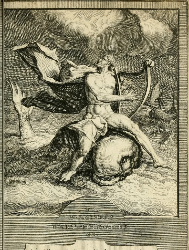 An illustration from H.L. Spieghels Hertspeighel en andere zedeschriften : met verscheidene nooit gedrukte stukken verrijkt, en door aenteekeningen opgeheldert, 1723, leaf 4