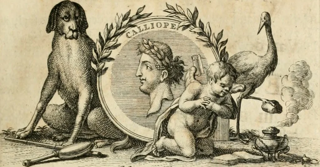 An illustration from H.L. Spieghels Hertspeighel en andere zedeschriften : met verscheidene nooit gedrukte stukken verrijkt, en door aenteekeningen opgeheldert, 1723, leaf 72