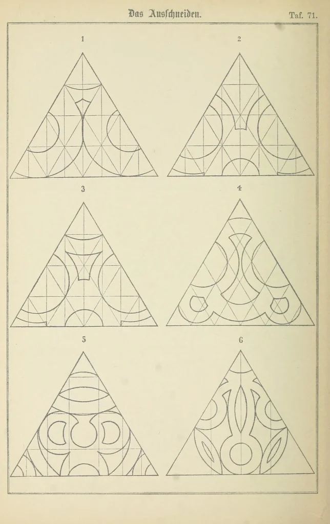 An illustration from Spiel und Arbeit, bildende Arbeiten und unterhaltende Spiele für Knaben und Mädchen nach Fröbelschen Grundsatzen bearbeitet, 1900, leaf 266