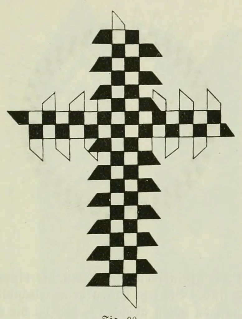 An illustration from Spiel und Arbeit, bildende Arbeiten und unterhaltende Spiele für Knaben und Mädchen nach Fröbelschen Grundsatzen bearbeitet, 1900, leaf 75