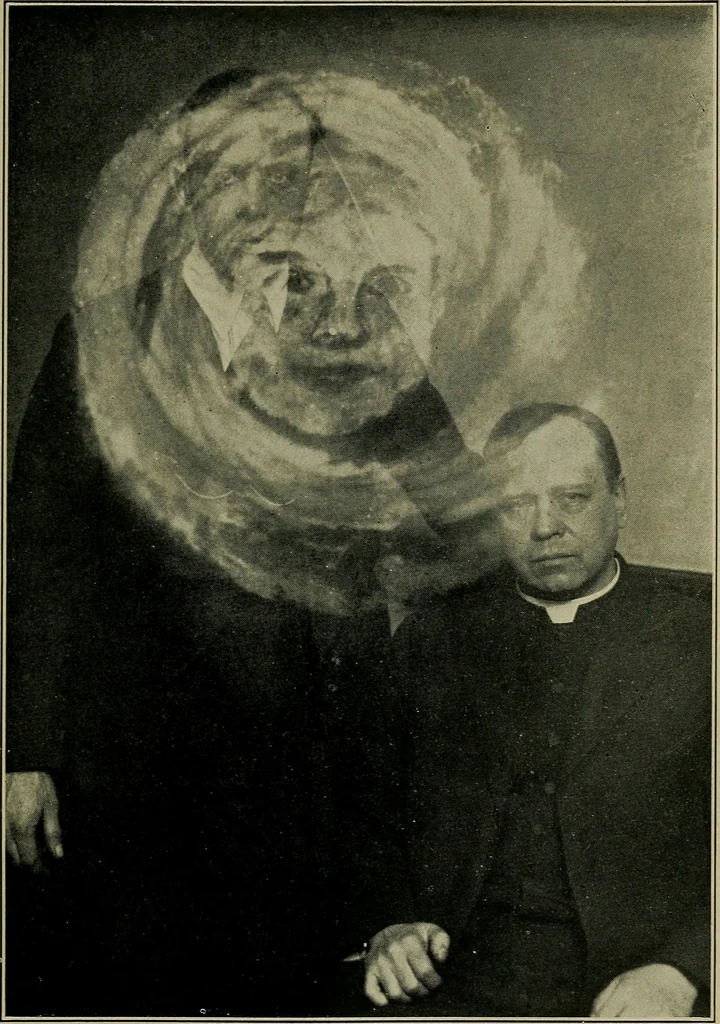 An illustration from Spiritism and common sense, 1922, leaf 100