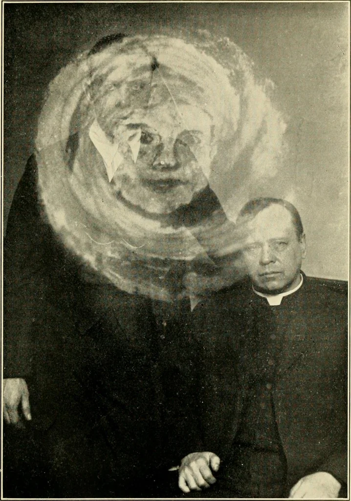 An illustration from Spiritism and common sense, 1922, leaf 100