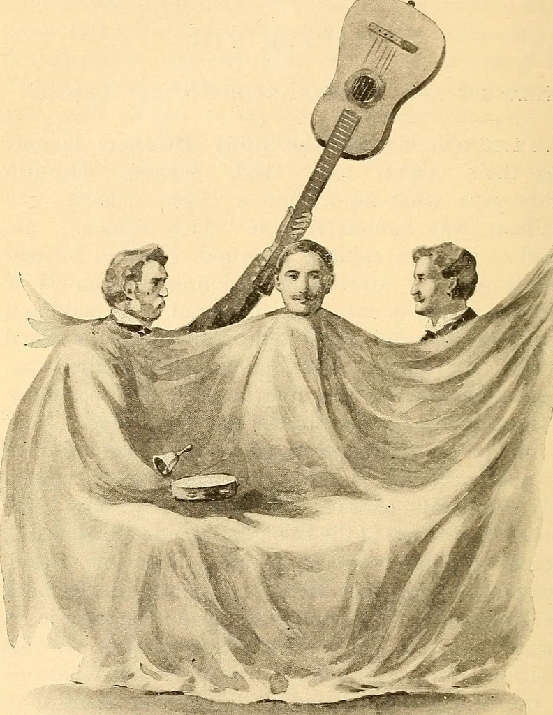 An illustration from Spirit slate writing and kindred phenomena, 1898, leaf 115