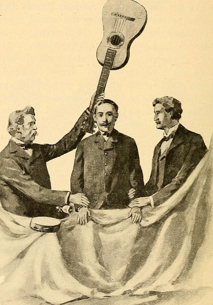 An illustration from Spirit slate writing and kindred phenomena, 1898, leaf 117