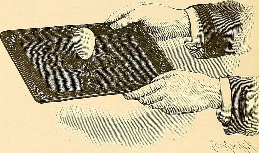 An illustration from Spirit slate writing and kindred phenomena, 1898, leaf 131