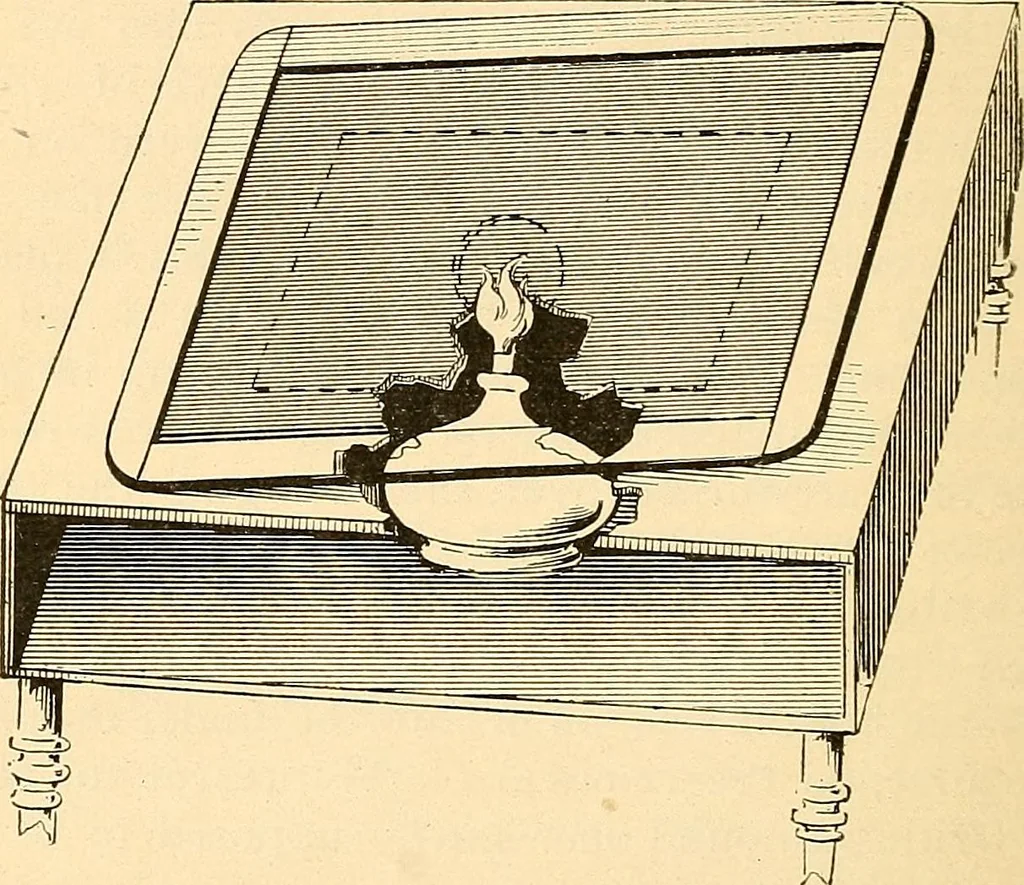 An illustration from Spirit slate writing and kindred phenomena, 1898, leaf 23