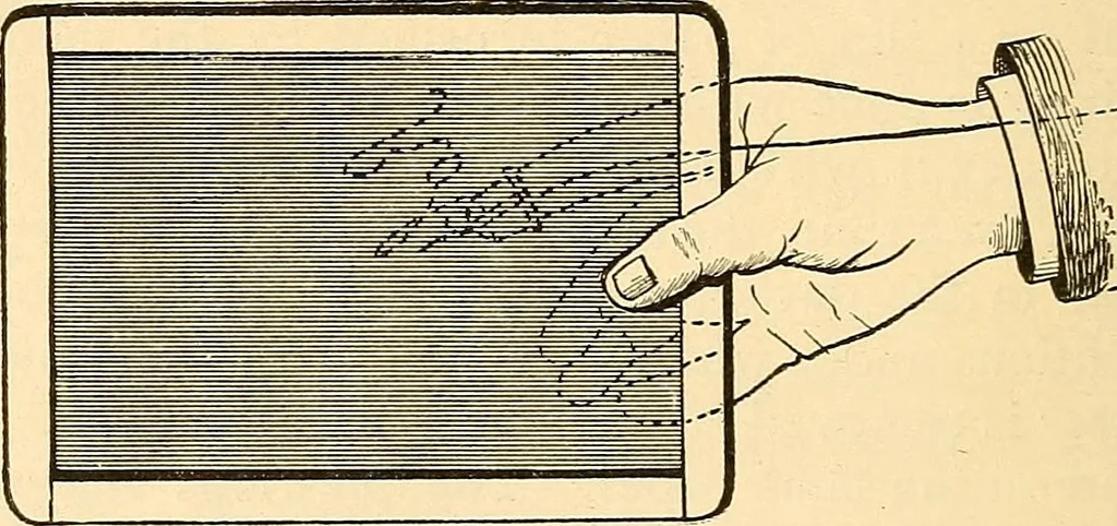 An illustration from Spirit slate writing and kindred phenomena, 1898, leaf 31