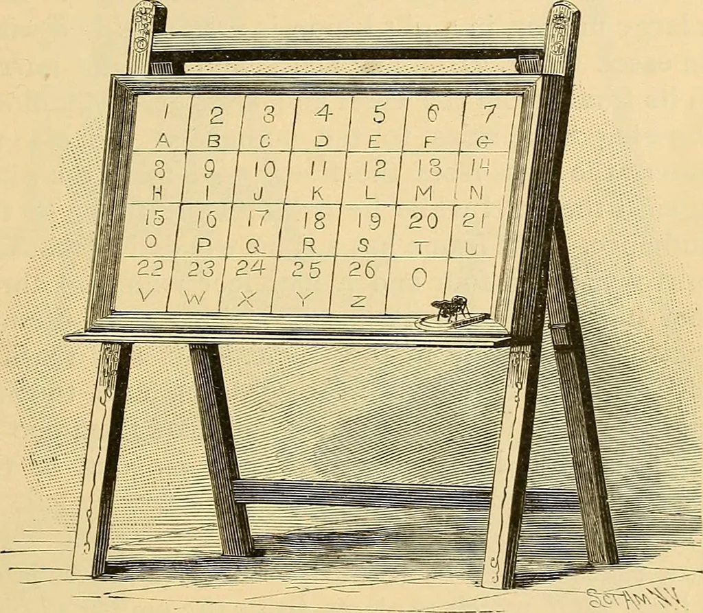 An illustration from Spirit slate writing and kindred phenomena, 1898, leaf 74