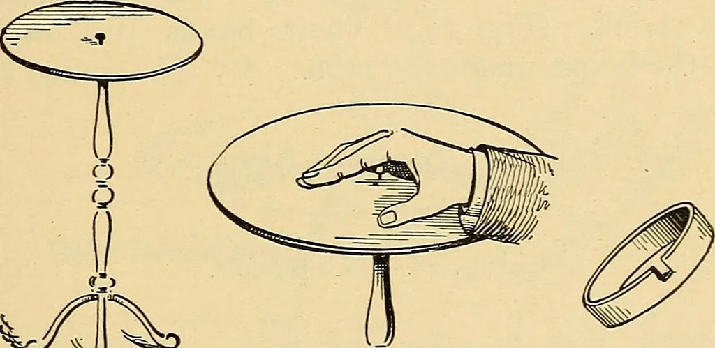 An illustration from Spirit slate writing and kindred phenomena, 1898, leaf 84