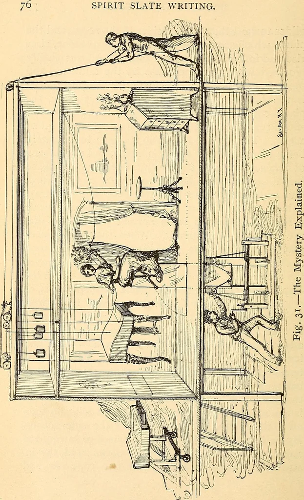 An illustration from Spirit slate writing and kindred phenomena, 1898, leaf 89