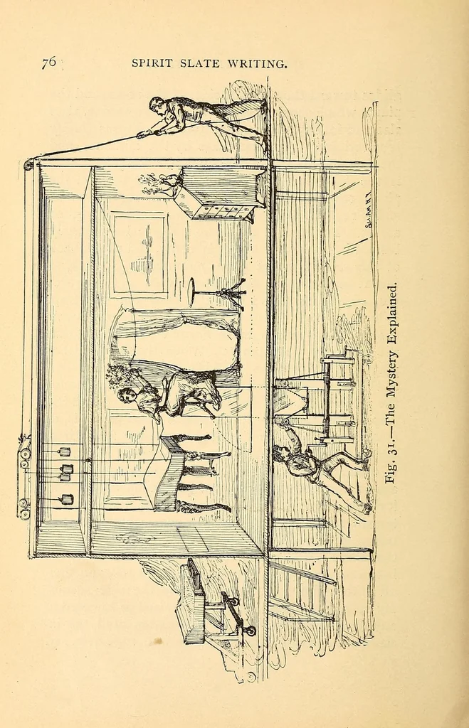 An illustration from Spirit slate writing and kindred phenomena, 1898, leaf 90