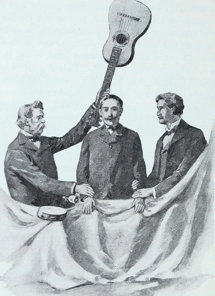 An illustration from Spirit slate writing and kindred phenomena, 1898, leaf 118