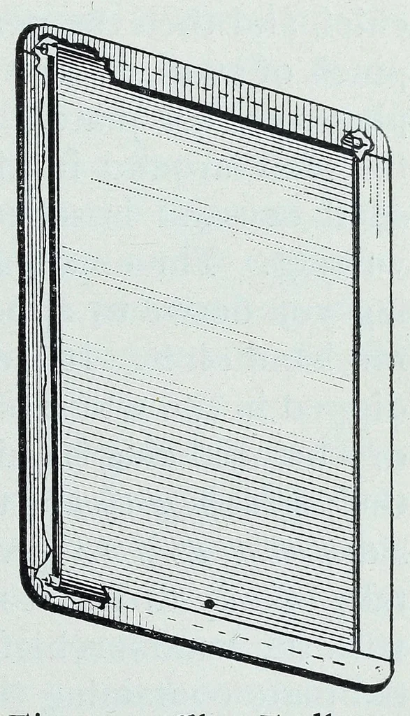 An illustration from Spirit slate writing and kindred phenomena, 1898, leaf 21