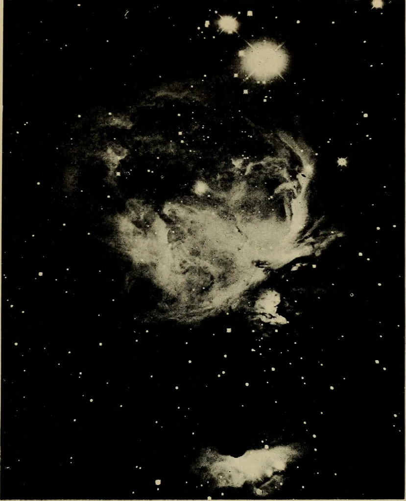 An illustration from Splendors of the sky, 1919, leaf 142