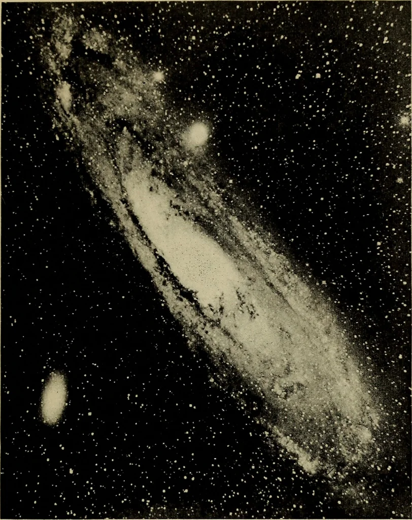 An illustration from Splendors of the sky, 1919, leaf 222