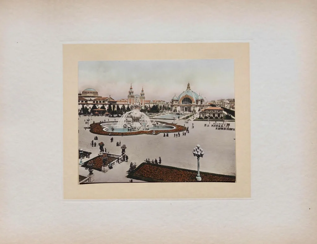 An illustration from The splendors of the Panama-Pacific international exposition in hand coloured illustrations, 1915, leaf 83